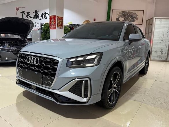 2022 Audi Q2 35 TFSI I Рестайлинг, голубой
