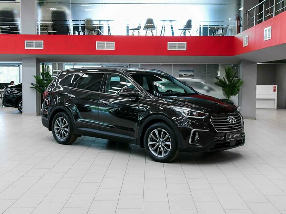 2017 Hyundai Santa Fe Grand III Рестайлинг, коричневый, 2250000 рублей - вид 2