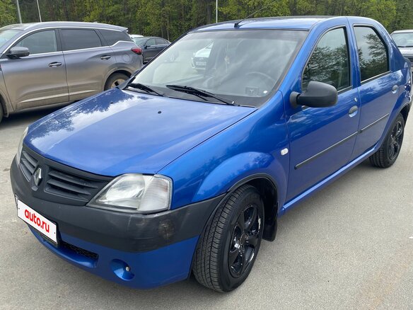 2006 Renault Logan I, синий, 280000 рублей