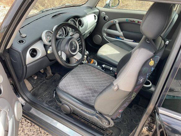 2005 Mini Hatch Cooper I (R50), чёрный, 650000 рублей - вид 6