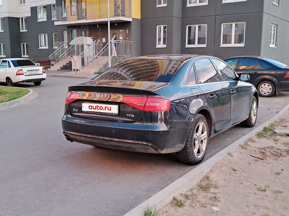 2013 Audi A4 IV (B8) Рестайлинг, чёрный, 890000 рублей - вид 4