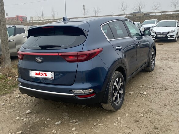 2019 Kia Sportage IV Рестайлинг, синий, 1950000 рублей - вид 8