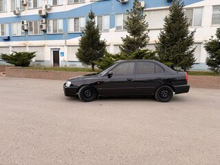 2008 Hyundai Accent ТагАЗ II, чёрный, 450000 рублей, вид 5