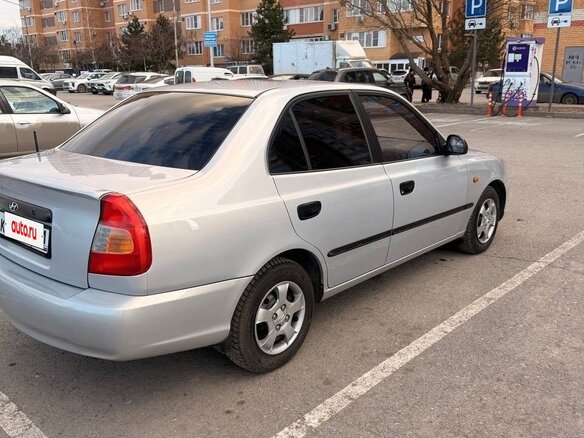 2008 Hyundai Accent ТагАЗ II, серебристый - вид 3
