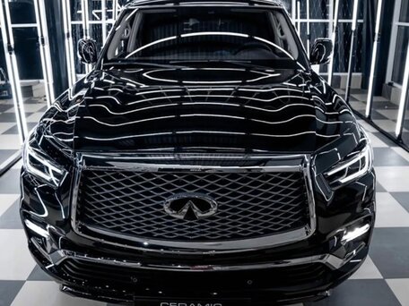 2019 Infiniti QX80 I Рестайлинг 2, чёрный, 4170000 рублей, вид 2