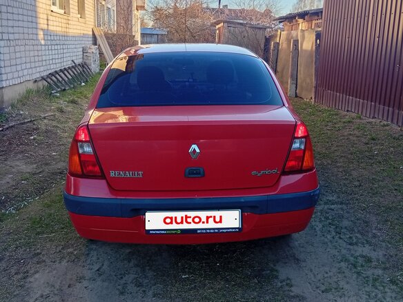 2002 Renault Symbol I Рестайлинг, красный - вид 5