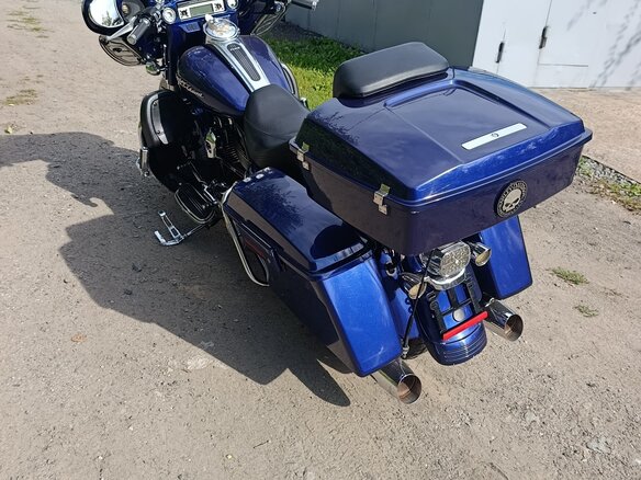 2007 Harley-Davidson Street Glide, синий, 777000 рублей - вид 6