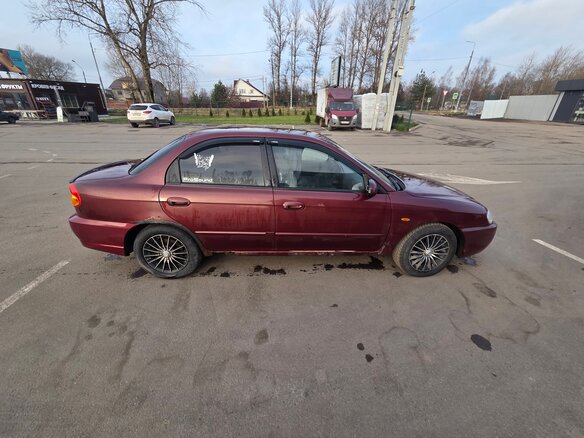 2008 Kia Spectra I Рестайлинг 2, красный, 200000 рублей - вид 2