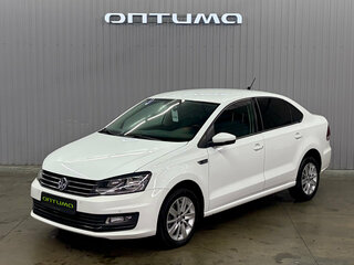 2019 Volkswagen Polo V Рестайлинг, белый, 1427000 рублей, вид 1