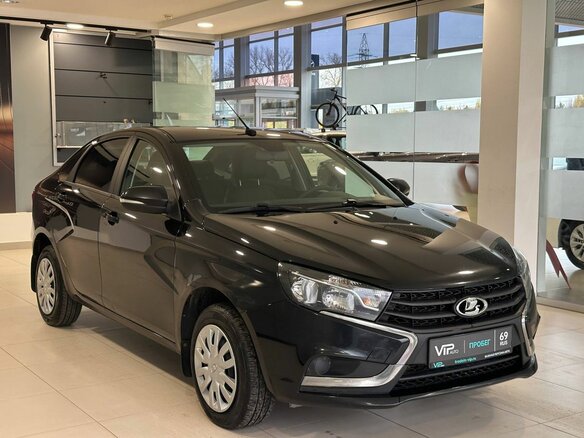 2021 Lada (ВАЗ) Vesta I, чёрный, 1047000 рублей - вид 2
