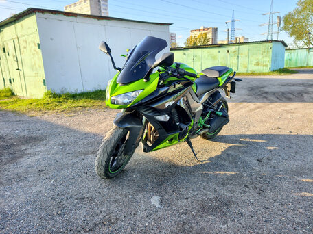 2013 Kawasaki Z 1000SX, зелёный, 790000 рублей, вид 3