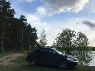 2008 Nissan Tiida I, чёрный, 390000 рублей, вид 5