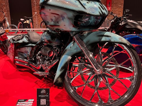 2014 Harley-Davidson Road Glide, голубой, 3150000 рублей - вид 8