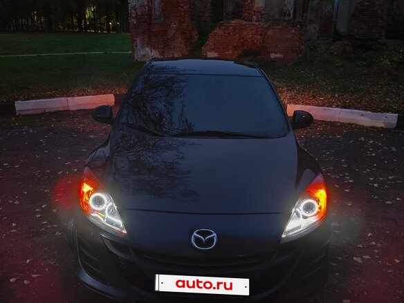 2009 Mazda 3 II (BL), чёрный, 830000 рублей - вид 1