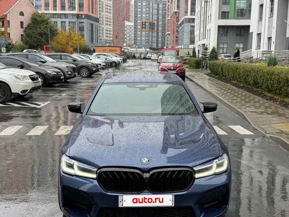 2020 BMW 5 серии 540i xDrive VII (G30/G31/G38) Рестайлинг, синий - вид 19
