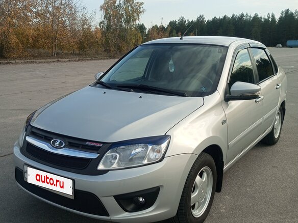 2017 Lada (ВАЗ) Granta I, серебристый, 620000 рублей - вид 14
