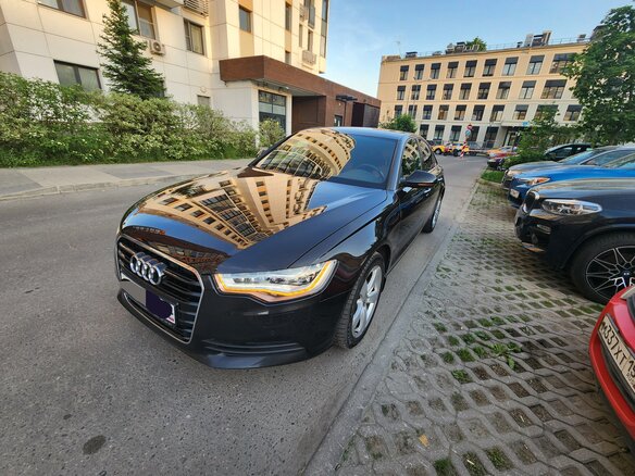 2014 Audi A6 IV (C7), чёрный, 2050000 рублей - вид 2