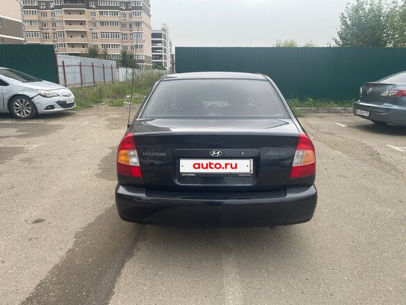 2007 Hyundai Accent ТагАЗ II, чёрный, 397000 рублей - вид 4