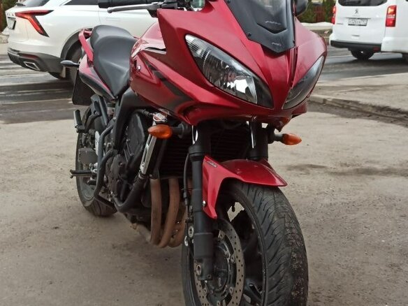 2007 Yamaha FZ6, красный, 450000 рублей