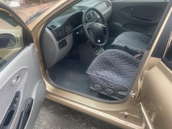 2002 Kia Rio I, бежевый, 380000 рублей - вид 5