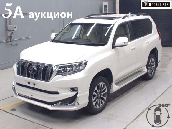 2022 Toyota Land Cruiser Prado 150 Series Рестайлинг 3, белый, 6990000 рублей