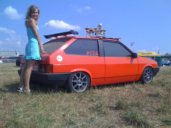 2002 Lada (ВАЗ) 2108, оранжевый, 350000 рублей - вид 12