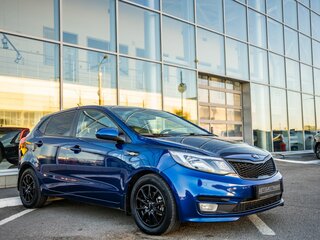 2015 Kia Rio III Рестайлинг, синий, 998000 рублей, вид 1
