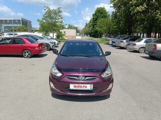 2011 Hyundai Solaris I, фиолетовый, 830000 рублей, вид 1