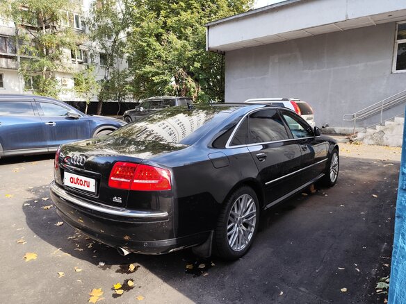 2008 Audi A8 II (D3) Рестайлинг 2, чёрный - вид 3