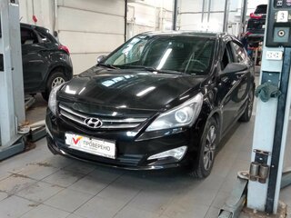2015 Hyundai Solaris I Рестайлинг, чёрный, 999000 рублей, вид 1