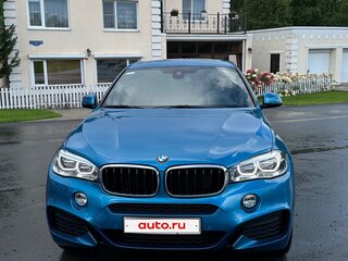 2018 BMW X6 30d II (F16), голубой, 5450000 рублей, вид 4