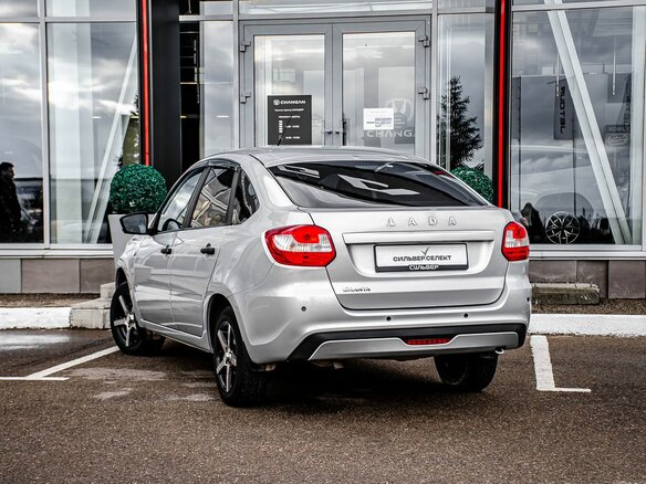 2019 Lada (ВАЗ) Granta I Рестайлинг, серебристый, 590000 рублей - вид 5