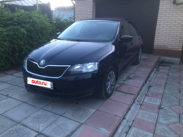 2015 Skoda Rapid I, синий, 735000 рублей - вид 4
