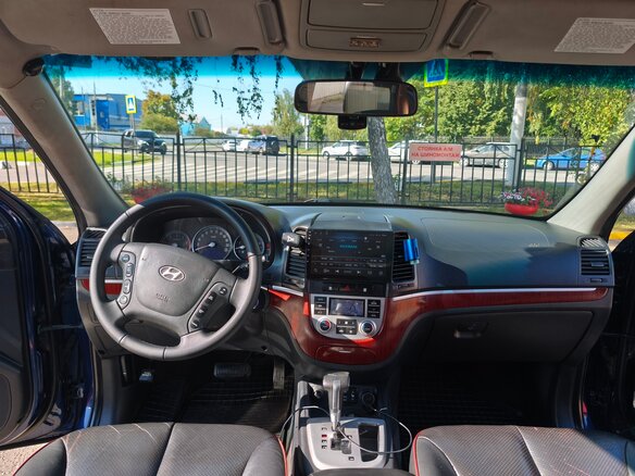 2008 Hyundai Santa Fe II, синий, 1250000 рублей - вид 21