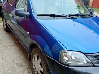 2009 Renault Logan I, синий, 370000 рублей, вид 2