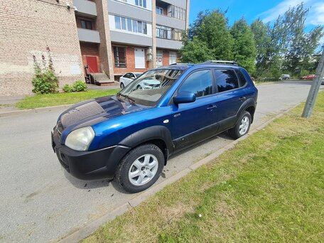 2005 Hyundai Tucson I, синий, 560000 рублей, вид 2