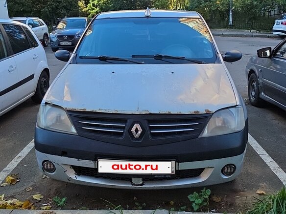 2006 Renault Logan I, серый, 155000 рублей