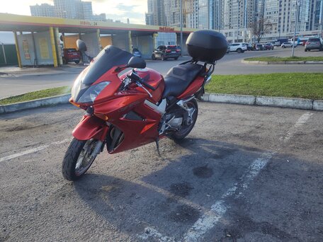 2002 Honda VFR 800, красный, 450000 рублей, вид 5