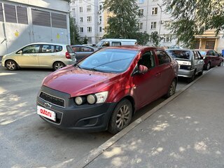 2012 Chevrolet Aveo II, красный, 380000 рублей, вид 1