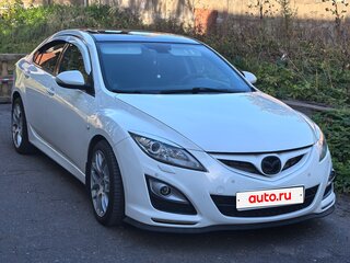 2011 Mazda 6 II (GH) Рестайлинг, белый, 1150000 рублей, вид 4