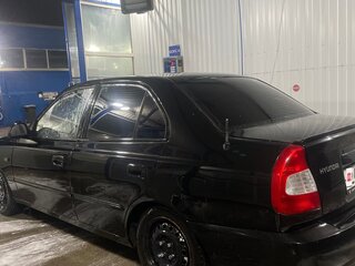 2004 Hyundai Accent ТагАЗ II, чёрный, 230000 рублей, вид 3