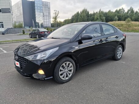 2020 Hyundai Solaris II Рестайлинг, чёрный, 1170000 рублей, вид 1