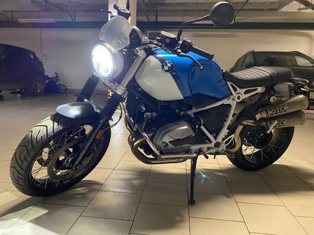 2021 BMW R Nine T Scrambler, синий, 1600000 рублей, вид 1
