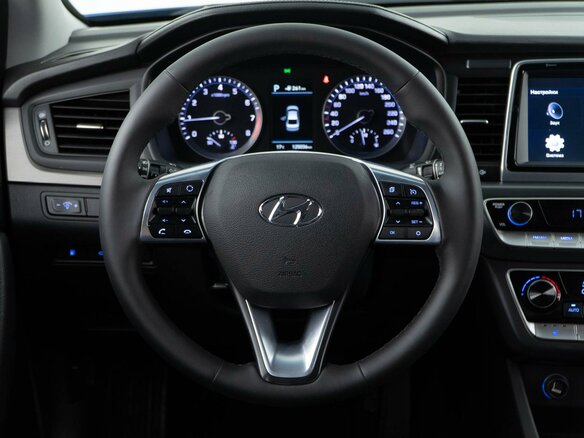 2017 Hyundai Sonata VII (LF) Рестайлинг, голубой - вид 12