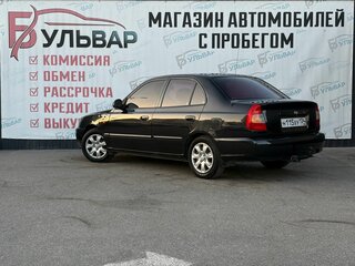 2008 Hyundai Accent ТагАЗ II, чёрный, 379000 рублей, вид 4