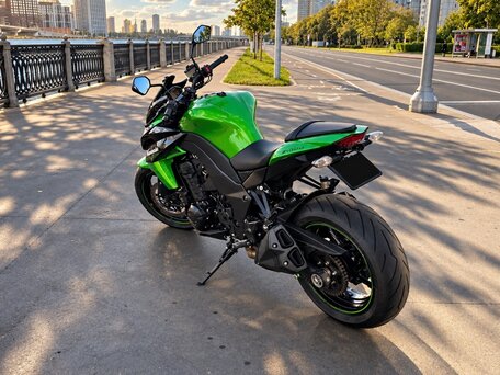 2011 Kawasaki Z 1000, зелёный, 650000 рублей, вид 5