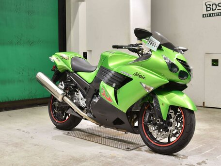 2012 Kawasaki ZX-14R, зелёный, 847000 рублей, вид 3