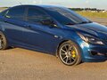 2015 Hyundai Solaris I Рестайлинг, синий, 1050000 рублей - вид 4