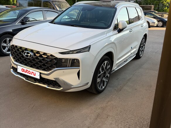 2020 Hyundai Santa Fe IV Рестайлинг, белый, 4070000 рублей