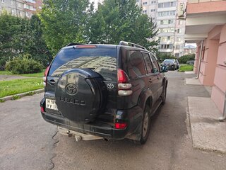 2008 Toyota Land Cruiser Prado 4-speed 120 Series Рестайлинг, чёрный, 1399000 рублей, вид 2